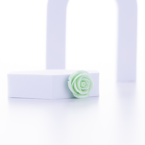 Water green decorative mini roses / 2 pcs - Bimotif (1)