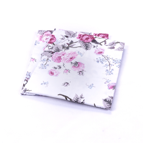 Rose patterned 2 pcs pillowcase, 50x70 cm / off-white / 2 pcs - 3