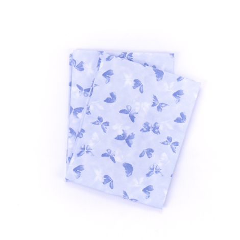 Butterfly patterned 2 pcs pillowcase, 50x70 cm / blue / 2 pcs - 3
