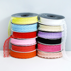 Lace ribbon / 5 meters, 2 cm / Yellow - 3