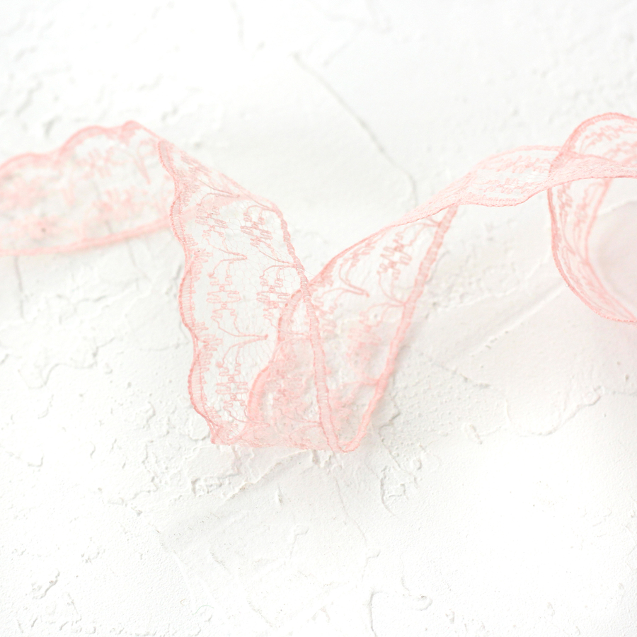 Lace ribbon / 5 meters, 2 cm / Peach Color - 1