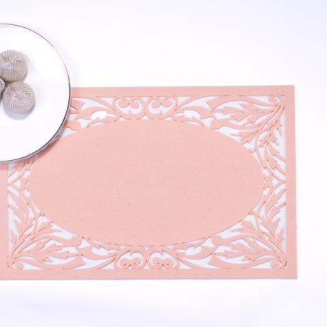 Felt placemat, powder color, 29x45 cm / 2 pieces - Bimotif