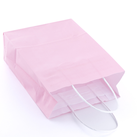 Renkli karton çanta, 18x8x24, Pembe - Bimotif (1)