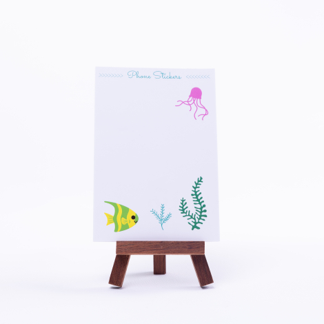 Renkli telefon sticker seti, underwater / 10 sayfa - Bimotif