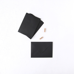 Siyah standart zarf, 13x18 cm / 10 adet - Bimotif