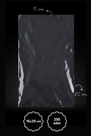 Bantsız şeffaf OPP poşet / 15x25 cm (250 adet) - Bimotif (1)