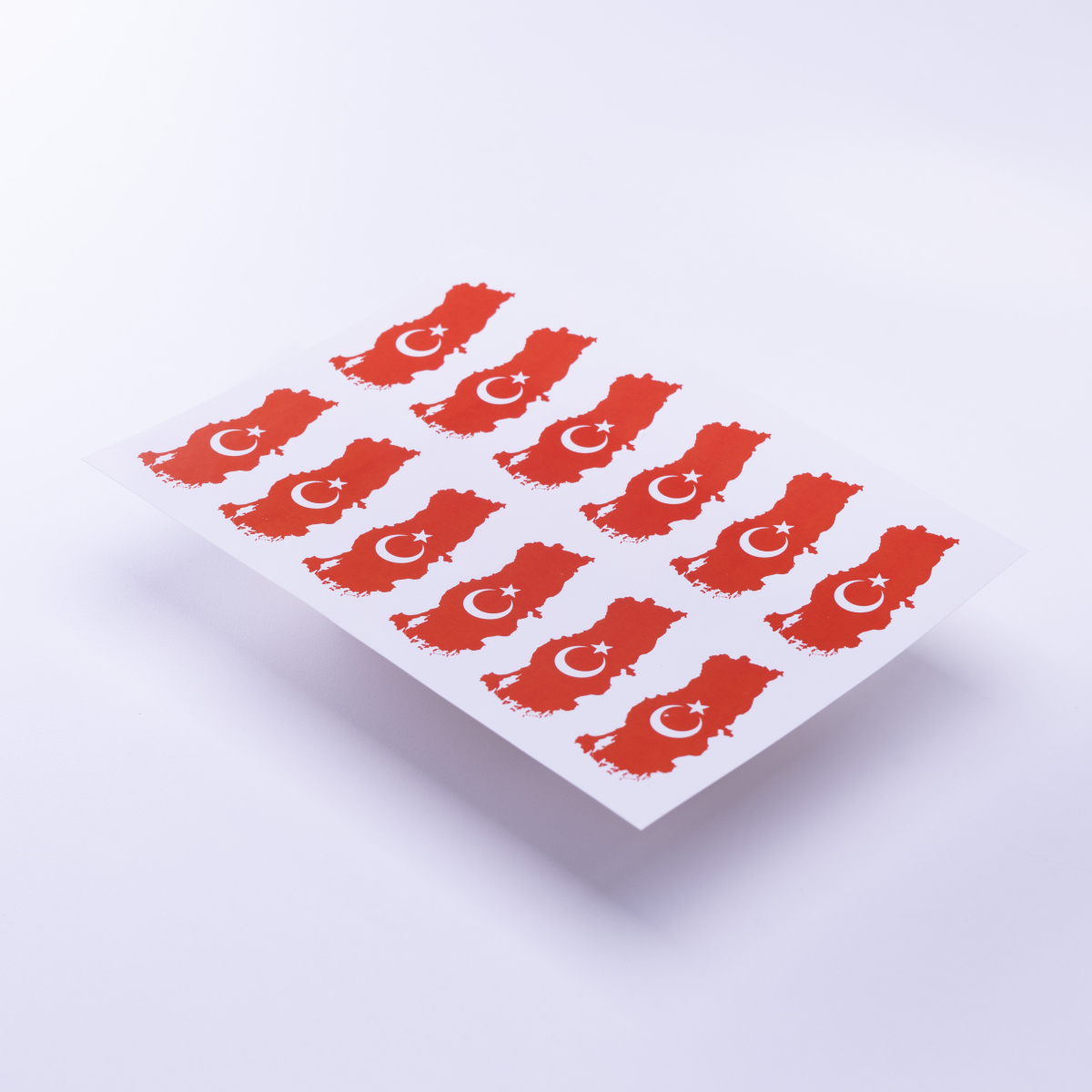 Türkiye Haritası Temalı Sticker, A5 / 2 Adet
