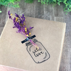 With love şerit sticker seti, 24 adet (1 sayfa) - Bimotif (1)
