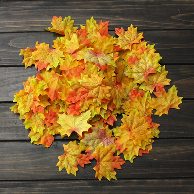 Yapay sonbahar yaprakları, 7.5x8 cm / 10 adet - 1