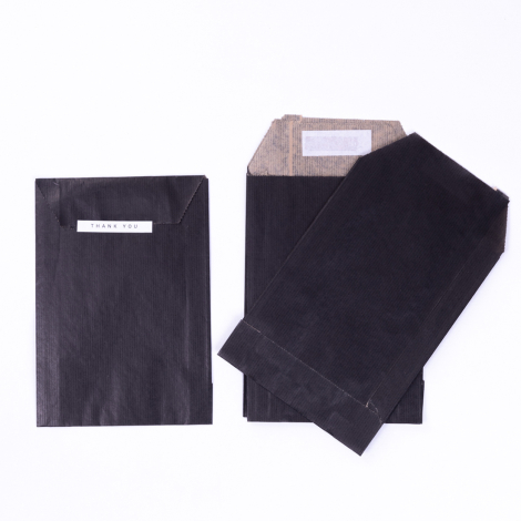 Yapışkanlı 25li hediye paketi, Siyah / 25x6x30,5 cm - Bimotif