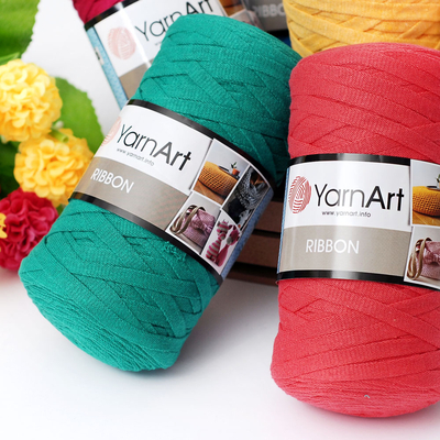 YarnArt ribbon ip, summer / 759 / Çimen Yeşili - 6