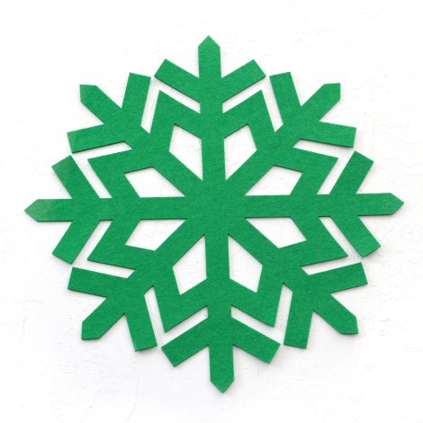 Yılbaşı keçe amerikan servis, 40 cm / Yeşil - 3