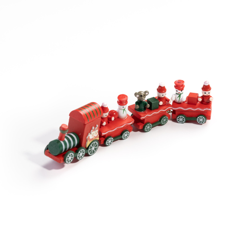 Yılbaşı süsü oyuncak kırmızı tren / 1 adet - Bimotif