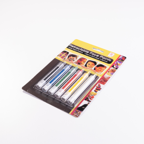 Yüz boyama kalemi, 6 renkli - Bimotif