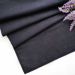 Zarif ve şık simli siyah runner (45x155 cm) - Bimotif